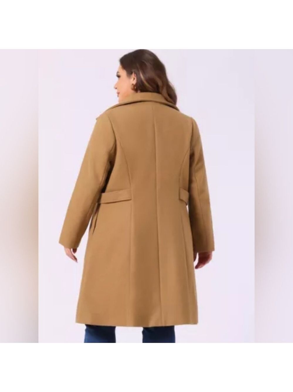 AGNES ORINDA Single Breasted Utility Overcoat Size 4X - Picture 3 of 6